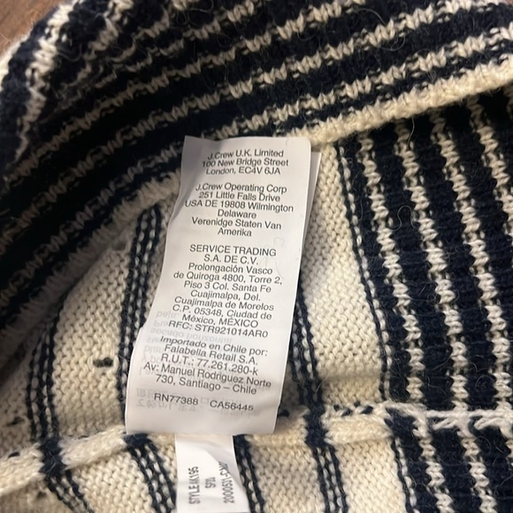 J. Crew Wool and Alpaca Blend Lightweight Horizontal Stripe Sweater, Sz. XS. - Picture 13 of 13